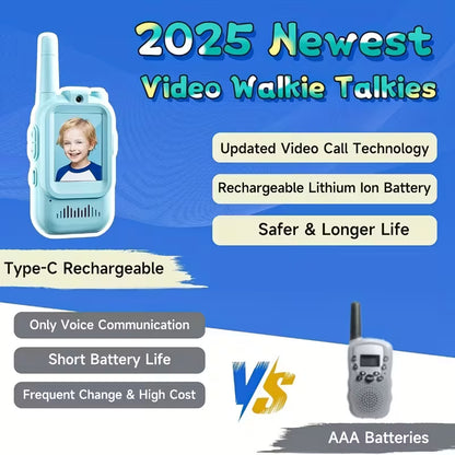 Video Walkie Talkies for Kids – HD Camera, Two-Way Audio & Long Range | PackVolt