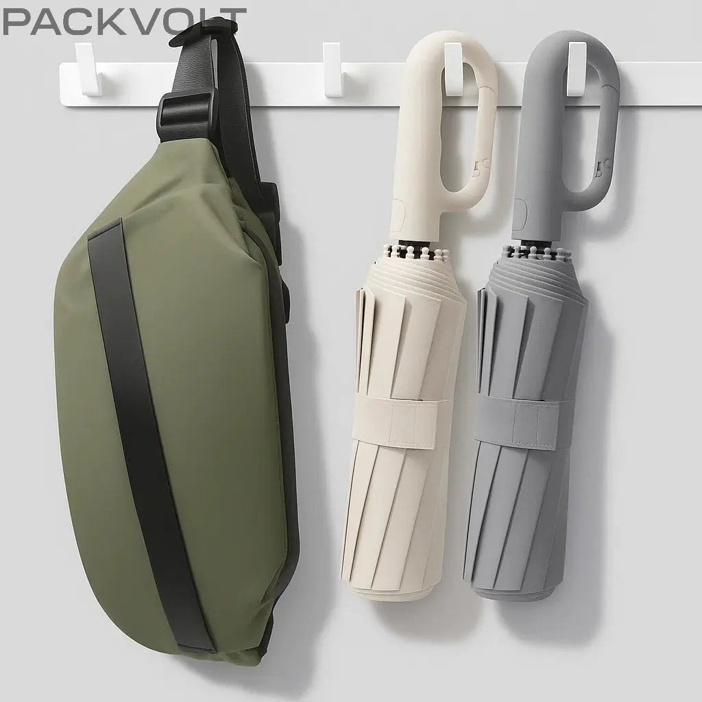 Automatic Windproof Travel Umbrella Packvolt